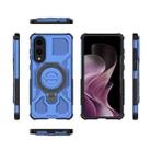 For Samsung Galaxy S25 Edge 5G J-20 Solid Color MagSafe Magnetic TPU+PC Phone Case(Blue) - 2