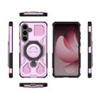 For Samsung Galaxy S25+ 5G J-20 Solid Color MagSafe Magnetic TPU+PC Phone Case(Pink) - 2