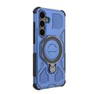 For Samsung Galaxy S25+ 5G J-20 Solid Color MagSafe Magnetic TPU+PC Phone Case(Blue) - 3