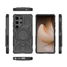 For Samsung Galaxy S25 Ultra 5G J-20 Solid Color MagSafe Magnetic TPU+PC Phone Case(Black) - 2