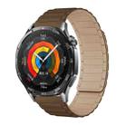 18mm Tri-beads Magnetic Silicone Watch Band(Brown Apricot) - 1