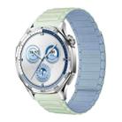18mm Tri-beads Magnetic Silicone Watch Band(Light Mint Fog Blue) - 1