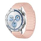 22mm Tri-beads Magnetic Silicone Watch Band(Bright Pink) - 1