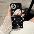 For vivo X Flip Glitter Powder Dots Pattern Phone Case with Holder(Black) - 2