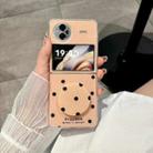 For vivo X Flip Glitter Powder Dots Pattern Phone Case with Holder(Gold) - 2