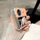 For vivo X Flip Glitter Powder Dots Pattern Phone Case with Holder(Gold) - 3