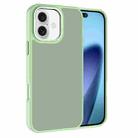 For iPhone 17 Kalebol Metal Lens Frame Frosted PC Phone Case(Matcha Green) - 1