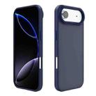 For iPhone 17 Air Kalebol Metal Lens Frame Frosted PC Phone Case(Navy Blue) - 1