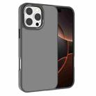 For iPhone 16 Pro Max Kalebol Metal Lens Frame Frosted PC Phone Case(Grey) - 1