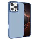For iPhone 16 Pro Kalebol Metal Lens Frame Frosted PC Phone Case(Sierra Blue) - 1