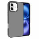 For iPhone 16 Plus Kalebol Metal Lens Frame Frosted PC Phone Case(Grey) - 1