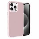 For iPhone 15 Pro Max Kalebol Metal Lens Frame Frosted PC Phone Case(Pink) - 1
