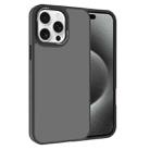 For iPhone 15 Pro Max Kalebol Metal Lens Frame Frosted PC Phone Case(Black) - 1