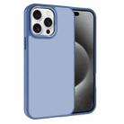 For iPhone 15 Pro Max Kalebol Metal Lens Frame Frosted PC Phone Case(Sierra Blue) - 1