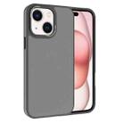 For iPhone 15 Kalebol Metal Lens Frame Frosted PC Phone Case(Grey) - 1