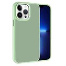 For iPhone 13 Pro Kalebol Metal Lens Frame Frosted PC Phone Case(Matcha Green) - 1