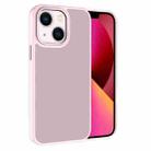 For iPhone 13 Kalebol Metal Lens Frame Frosted PC Phone Case(Pink) - 1