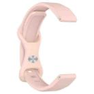 For Xiaomi Smart Band 9 / 8 Butterfly Buckle Silicone Watch Band with Transparent Case(Light Pink) - 2