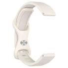 For Xiaomi Smart Band 9 / 8 Butterfly Buckle Silicone Watch Band with Transparent Case(Starlight Color) - 2