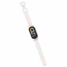 For Xiaomi Smart Band 9 / 8 Butterfly Buckle Silicone Watch Band with Transparent Case(Starlight Color) - 3