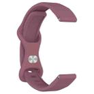For Xiaomi Smart Band 9 / 8 Butterfly Buckle Silicone Watch Band with Transparent Case(Smoky Purple) - 2