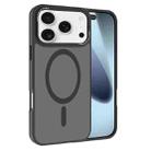 For iPhone 17 Pro Max Kalebol Metal Lens Frame MagSafe Frosted PC Phone Case(Black) - 1