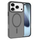 For iPhone 17 Pro Max Kalebol Metal Lens Frame MagSafe Frosted PC Phone Case(Grey) - 1