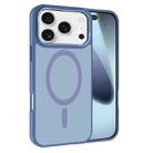 For iPhone 17 Pro Max Kalebol Metal Lens Frame MagSafe Frosted PC Phone Case(Sierra Blue) - 1