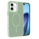 For iPhone 17 Kalebol Metal Lens Frame MagSafe Frosted PC Phone Case(Matcha Green) - 1