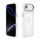 For iPhone 17 Air Kalebol Metal Lens Frame MagSafe Frosted PC Phone Case(Frosted White) - 1