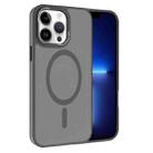 For iPhone 13 Pro Kalebol Metal Lens Frame MagSafe Frosted PC Phone Case(Grey) - 1