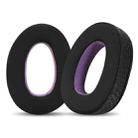 2pcs Insert Replacement Earpads For Sennheiser GSP370 / GSP300 / GSP350 / GSP305 / GSP301, Material:Magic Ice Leather(Black Purple) - 1