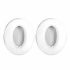 2pcs Insert Replacement Earpads For Sennheiser HD4.30 / HD350BT / HD400s / HD420s / HD458BT / HD300 / HD4.50 / HD4.40BT, Material:Protein Leather White - 1
