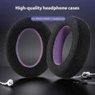2pcs Snap-on Weaving Mesh Replacement Earpads For Sennheiser HD650 / HD660 S / HD600 / HD6XX / HD58X / HD580 / HD565 / HD545 / HD535(Black Purple) - 2