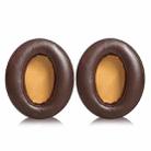 2pcs Insert Lambskin Replacement Earpads For Sennheiser MOMENTUM 2.0(Brown Yellow) - 1