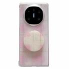 For Huawei Mate X6 Glitter Powder Dots Pattern Phone Case with Holder(Pink) - 1
