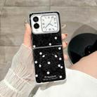 For Huawei Nova Flip Glitter Powder Dots Pattern Phone Case with Holder(Black) - 2