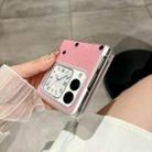 For Huawei Nova Flip Glitter Powder Dots Pattern Phone Case with Holder(White) - 3