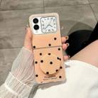 For Huawei Nova Flip Glitter Powder Dots Pattern Phone Case with Holder(Gold) - 2