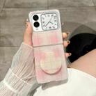 For Huawei Nova Flip Glitter Powder Dots Pattern Phone Case with Holder(Pink) - 2