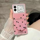For Huawei Nova Flip Glitter Powder Dots Pattern Phone Case with Holder(Rose Red) - 2