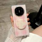 For Huawei Mate X3 / X5 Glitter Powder Dots Pattern Phone Case with Holder(Pink) - 2