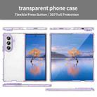 For Samsung Galaxy Z Fold7 5G PC Hybrid TPU Airbag Shockproof Phone Case(Transparent Purple) - 2