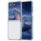 For Samsung Galaxy Z Flip7 5G PC Hybrid TPU Airbag Shockproof Phone Case(Transparent Blue) - 1