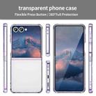 For Samsung Galaxy Z Flip7 5G PC Hybrid TPU Airbag Shockproof Phone Case(Transparent Purple) - 2