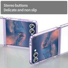 For Samsung Galaxy Z Flip7 5G PC Hybrid TPU Airbag Shockproof Phone Case(Transparent Purple) - 3