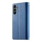 For Samsung Galaxy A05s Stitching Multi-card Zipper Wallet Leather Phone Case with Short Strap(Dark Blue) - 3