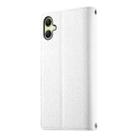 For Samsung Galaxy A06 4G / 5G / A07 4G Stitching Multi-card Zipper Wallet Leather Phone Case with Short Strap(White) - 3