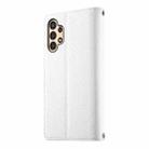 For Samsung Galaxy A13 4G / 5G / A04 / A04s Stitching Multi-card Zipper Wallet Leather Phone Case with Short Strap(White) - 3