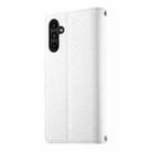For Samsung Galaxy A14 4G / 5G Stitching Multi-card Zipper Wallet Leather Phone Case with Short Strap(White) - 3